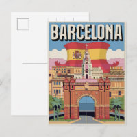 Presentes do Arco do Triunfo vintage Barcelona Esp
