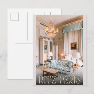 Cartão Postal Presentes do hotel de luxo Ritz Paris 5 estrelas v