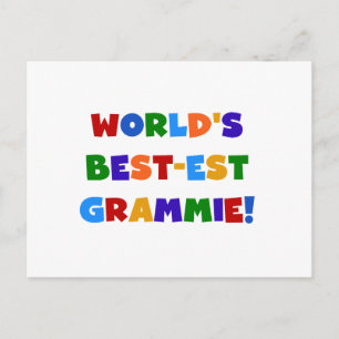 Cartão Postal Presentes do Melhor-est Grammie do mundo brilhante