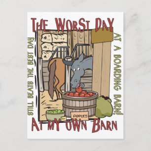 Cartão Postal Presentes dos amantes do cavalo