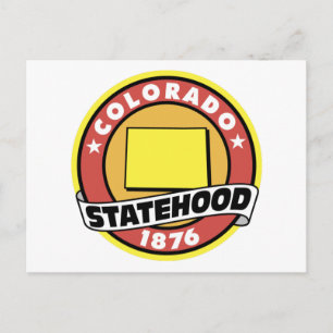 Cartão Postal Presentes e Camisetas do Estado do Colorado