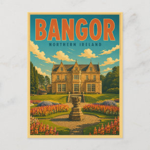 Cartão Postal Presentes e lembranças vintage de Bangor Irlanda d