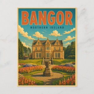Cartão Postal Presentes e lembranças vintage de Bangor Irlanda d
