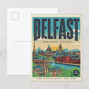 Cartão Postal Presentes e lembranças vintage de Belfast Irlanda