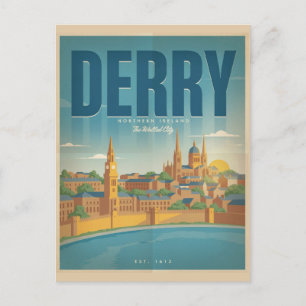 Cartão Postal Presentes e lembranças vintage de Derry Irlanda do