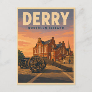 Cartão Postal Presentes e lembranças vintage de Derry Irlanda do