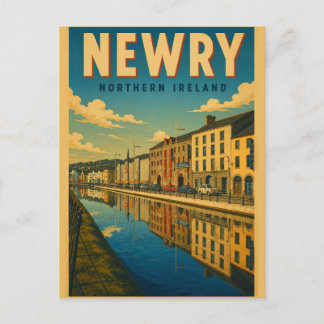 Cartão Postal Presentes e lembranças Vintage Newry Irlanda do No