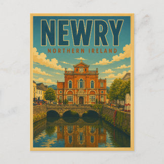 Cartão Postal Presentes e lembranças Vintage Newry Irlanda do No