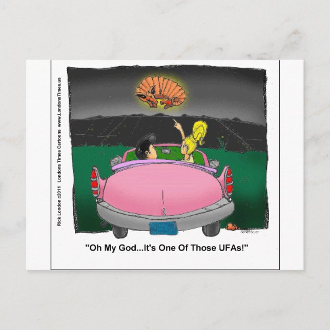 Cartão Postal Presentes Engraçados Não Identificados Armadillo U (Frente)