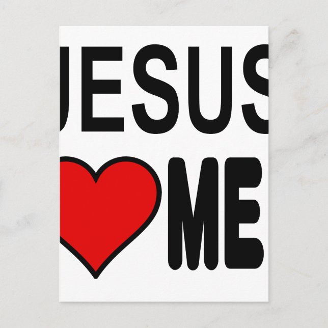 Cartão Postal Presentes Jesus Me Ama (Frente)