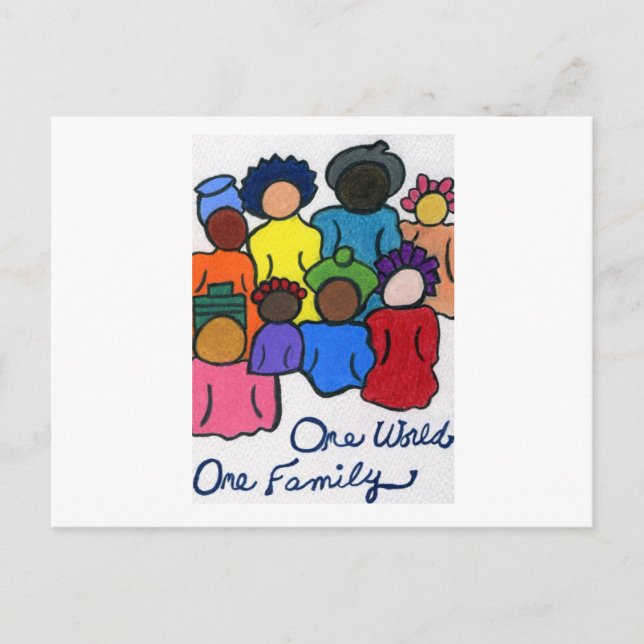 Cartão Postal Presentes multiculturais (Frente)