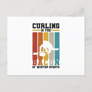 Cartão Postal Presentes para Equipe de Curling   Esportes de Inv