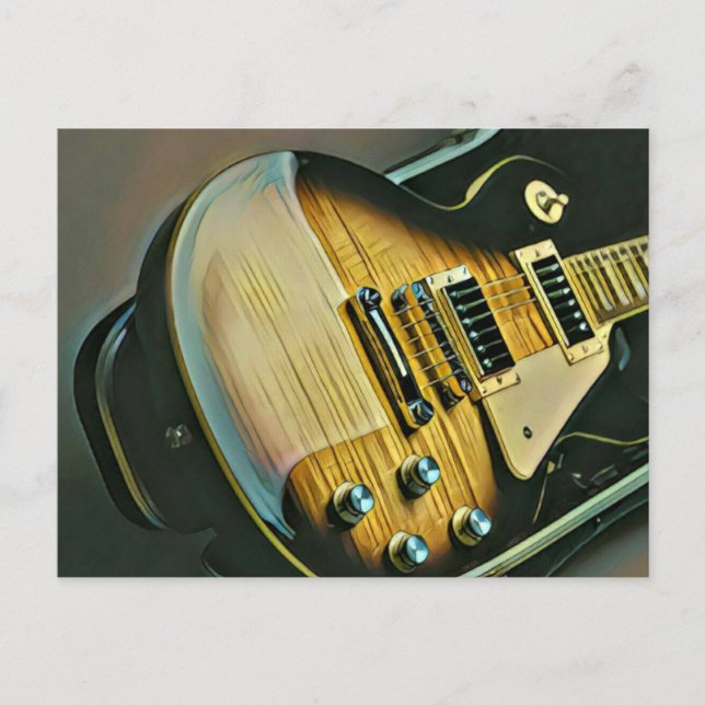 Cartão Postal Presentes para guitarrista (Frente)