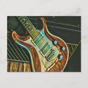 Cartão Postal Presentes para guitarrista