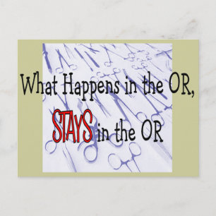 Cartão Postal Presentes para Profissionais de Cirurgia