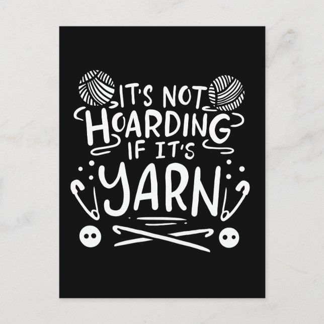 Cartão Postal Presentes para tricô de crochê (Frente)