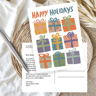 Cartão Postal PRESENtes PRESENtes de NATAL PERSONALIZADOS