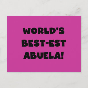 Cartão Postal Presentes preto e branco do Melhor-est Abuela do