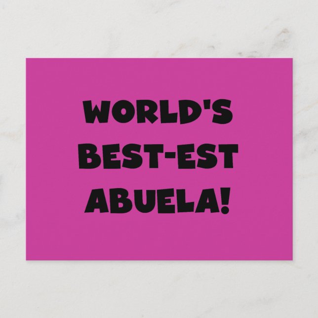 Cartão Postal Presentes preto e branco do Melhor-est Abuela do (Frente)