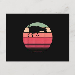 Cartão Postal Presentes Retro Vintage Fazendeiro Animais da Faze