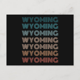 Cartão Postal Presentes Retro Wyoming Vintage Estados Americanos