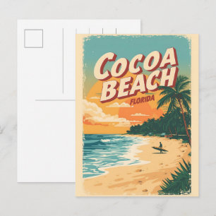 Cartão Postal Presentes Westgate Viagem Clássica Cocoa Beach Fló