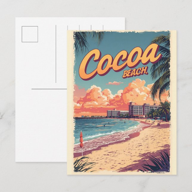 Cartão Postal Presentes Westgate Viagem Clássica Cocoa Beach Fló (Frente/Verso)