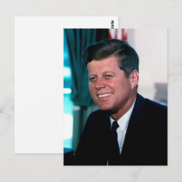 Cartão Postal Presidente americano John F. Kennedy na Sala Oval