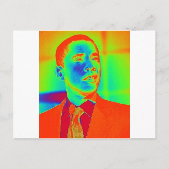 Cartão Postal Presidente Barack Obama (Frente)