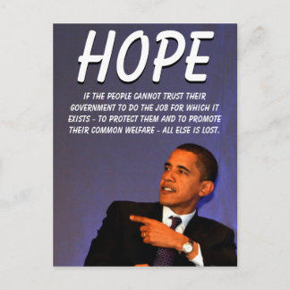 Cartão Postal Presidente Barack Obama