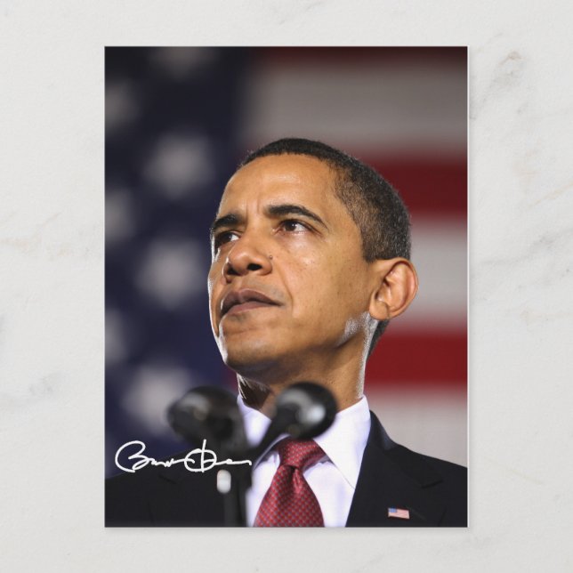 Cartão Postal Presidente Barack Obama (Frente)