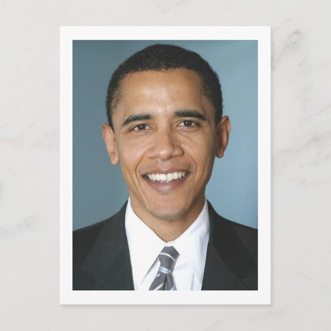 Cartão Postal Presidente Barack Obama (Frente)