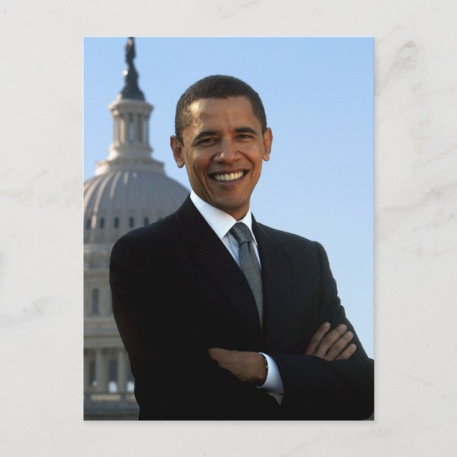 Cartão Postal Presidente Barack Obama (Frente)