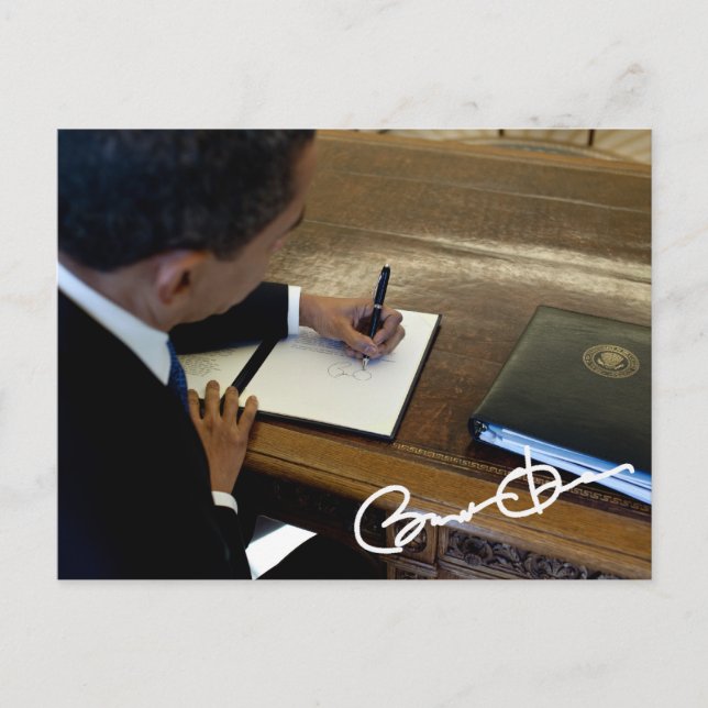 Cartão Postal Presidente Barack Obama (Frente)