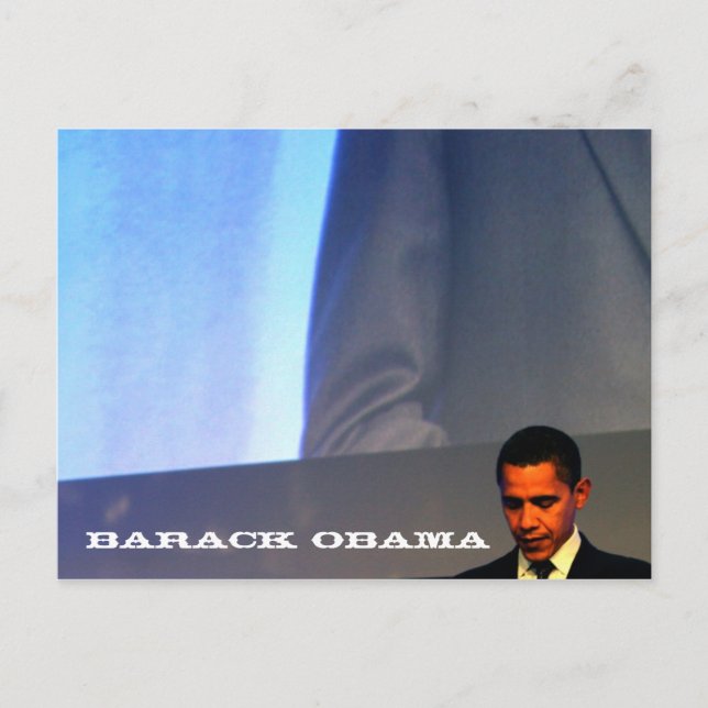 Cartão Postal Presidente Barack Obama - Personalizável (Frente)