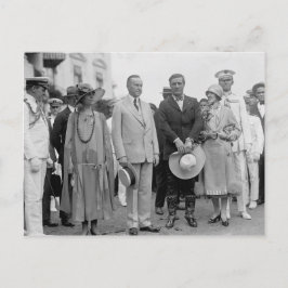 Cartão Postal Presidente Coolidge e Tom se misturam com suas esp