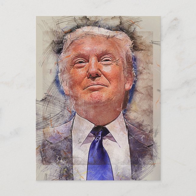 Cartão Postal Presidente Donald Trump (Frente)
