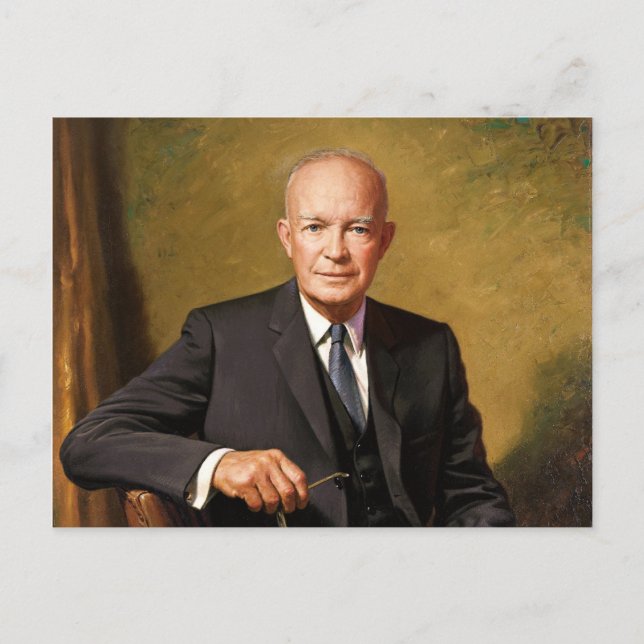 Cartão Postal Presidente Dwight D Eisenhower (Frente)