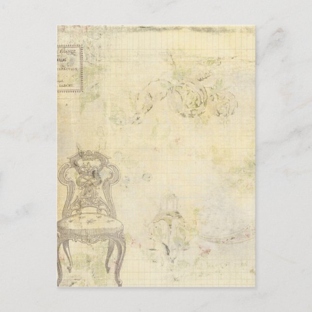 Cartão Postal Presidente francês do país (Frente)