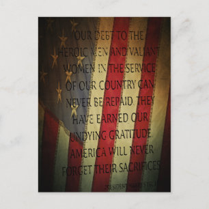 Cartão Postal Presidente Harry S. Citação de Truman