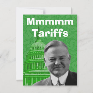 Cartão Postal Presidente Herbert Hoover TariFF