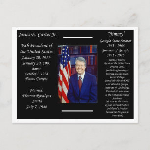 Cartão Postal Presidente Jimmy Carter