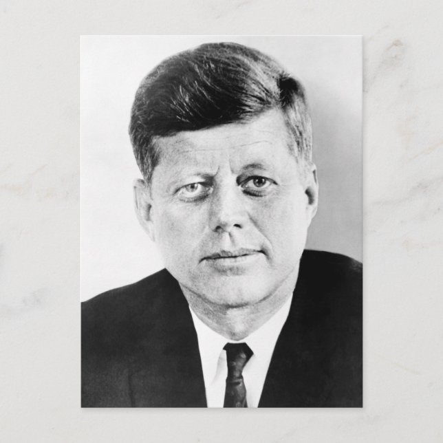 Cartão Postal Presidente John F Kennedy Portrait (Frente)