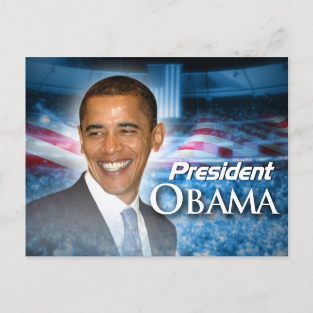 Cartão Postal Presidente Obama (Frente)