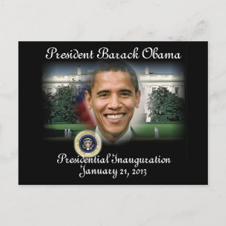 Cartão Postal PRESIDENTE OBAMA 2013 Inauguração