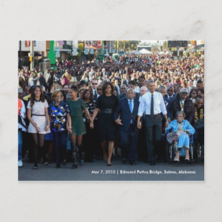 Cartão Postal Presidente Obama Edmund Pettus Bridge, Selma
