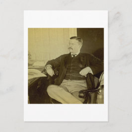 Cartão Postal Presidente Roosevelt em sua mesa na Casa Branca
