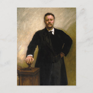 Cartão Postal Presidente Theodore Roosevelt por John Singer Sarg