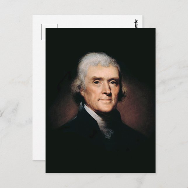 Cartão Postal Presidente Thomas Jefferson (Frente/Verso)