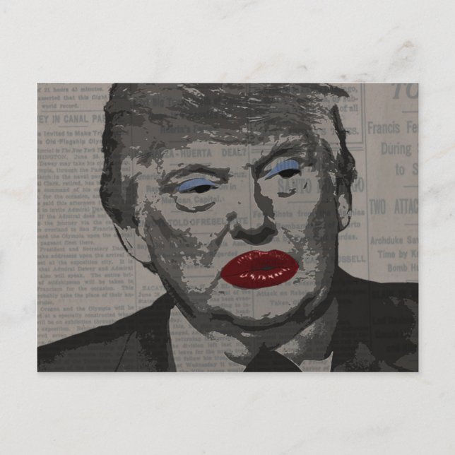 Cartão Postal Presidente transgênero (Frente)